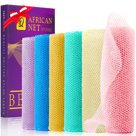 UJFQBH African Net Sponge Set in vibrant colours