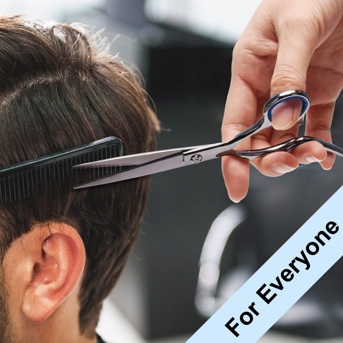 ULG Hair Cutting Scissors 6.5 inch packaging display