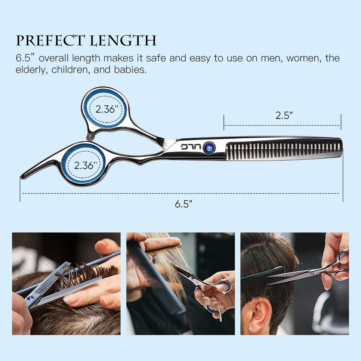 ULG Hair Cutting Scissors and Thinning Shears Kit in packaging