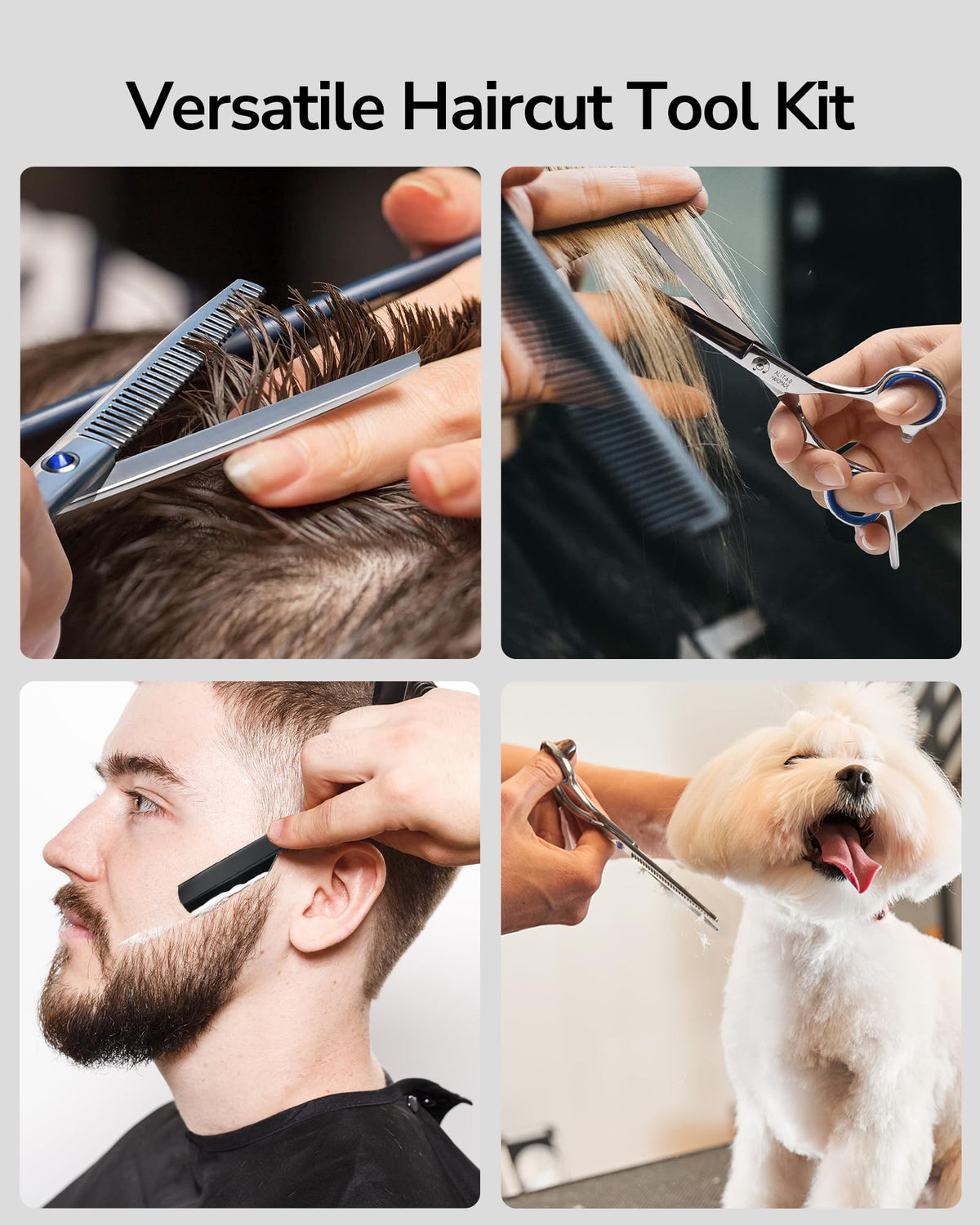 ULG Hair Cutting Scissors in use on hair