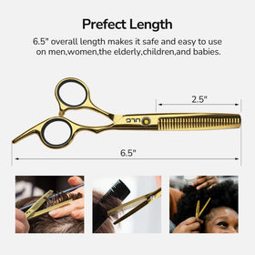 ULG hair cutting scissors with blue diamond stones
