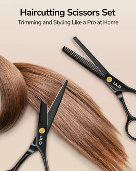 ULG Hair Cutting Scissors with blue diamond stones