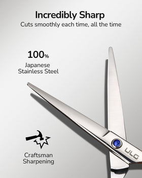 ULG Hair Cutting Scissors with ergonomic grip