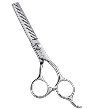 ULG Hair Thinning Scissors 6.5 inch front view with mirror finish