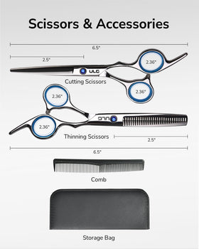 ULG Hair Thinning Shears showing 30 teeth design