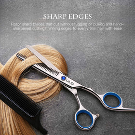 ULG scissors demonstrating ergonomic offset grip design