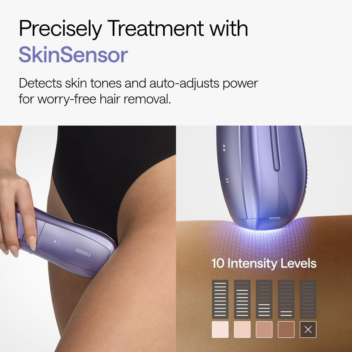 Ulike Air 10 IPL Hair Removal Device close-up of controls