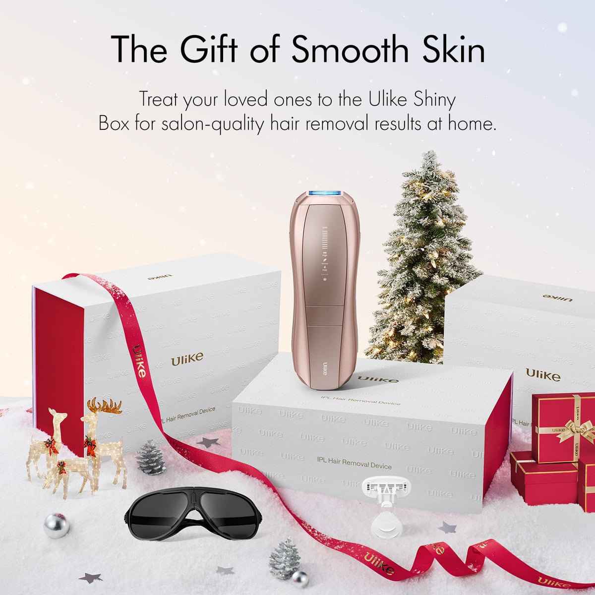 Ulike Air 10 IPL hair removal device showing dual lights feature