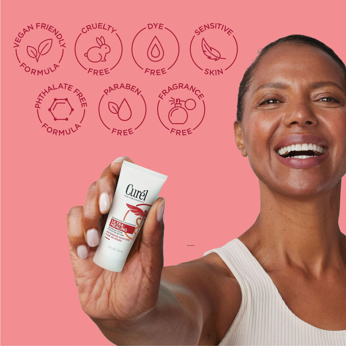 Ultra Healing Intensive Lotion packaging side view