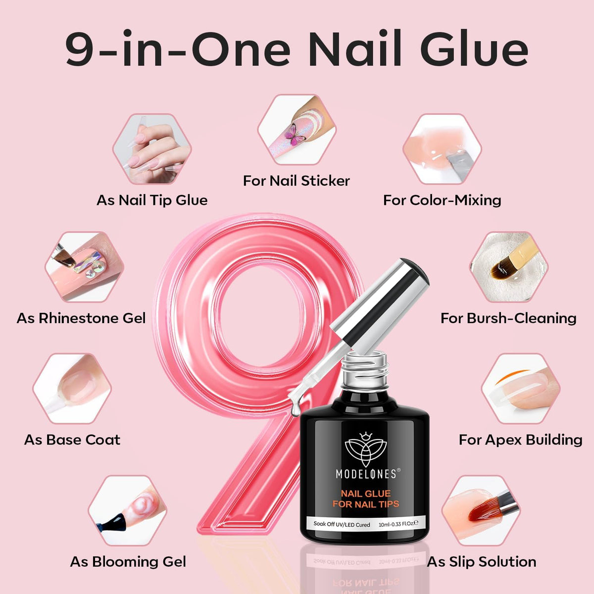 ultra-portable UV LED nail lamp with timer