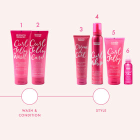 Umberto Giannini Creme De Curl Control Cream 150ml with styling tools