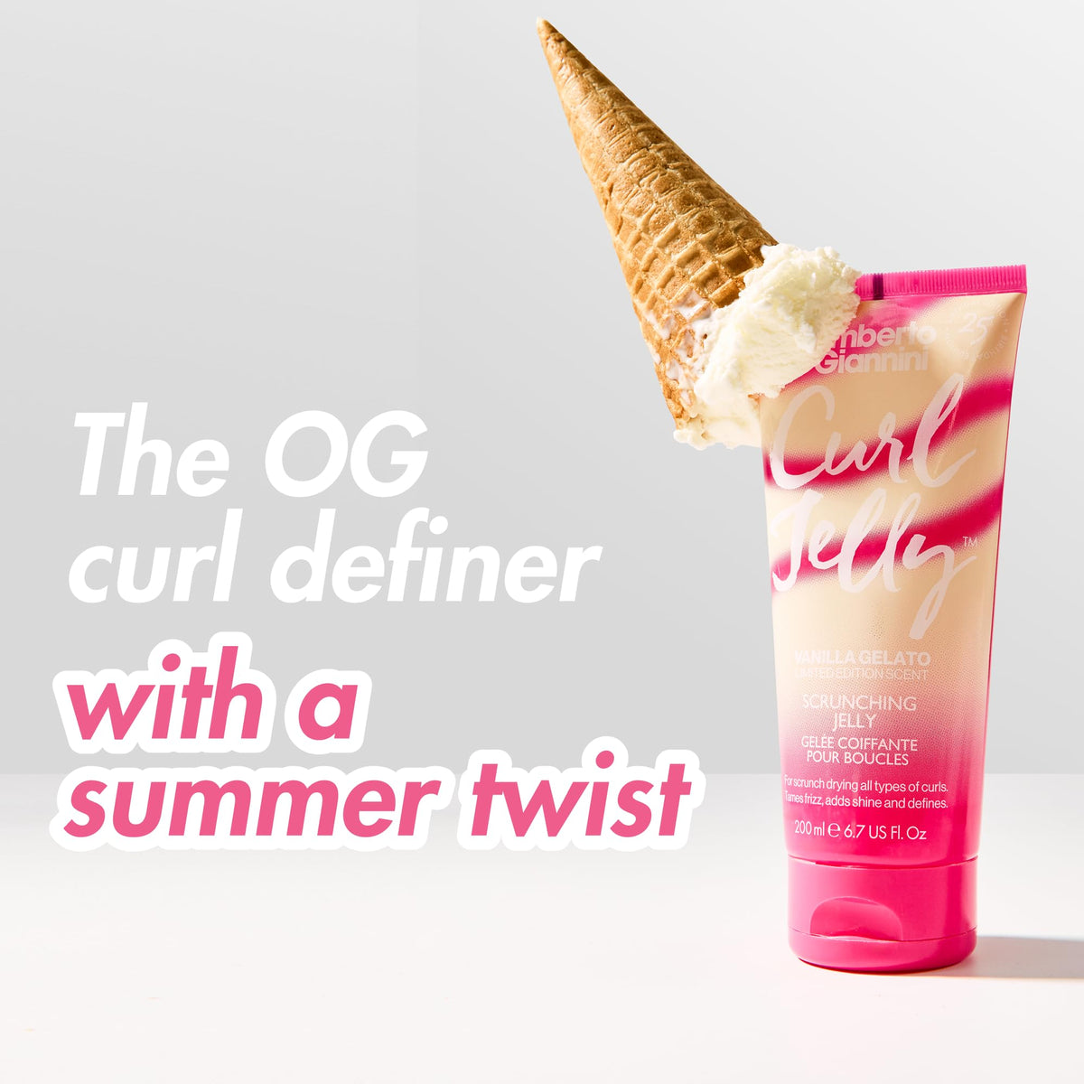 Umberto Giannini Curl Jelly 450g close-up of the jar