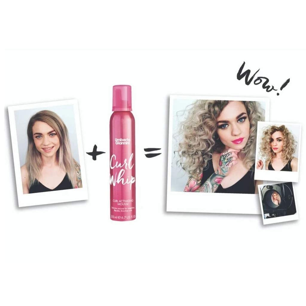 Umberto Giannini Curl Whip Mousse 200ml side view