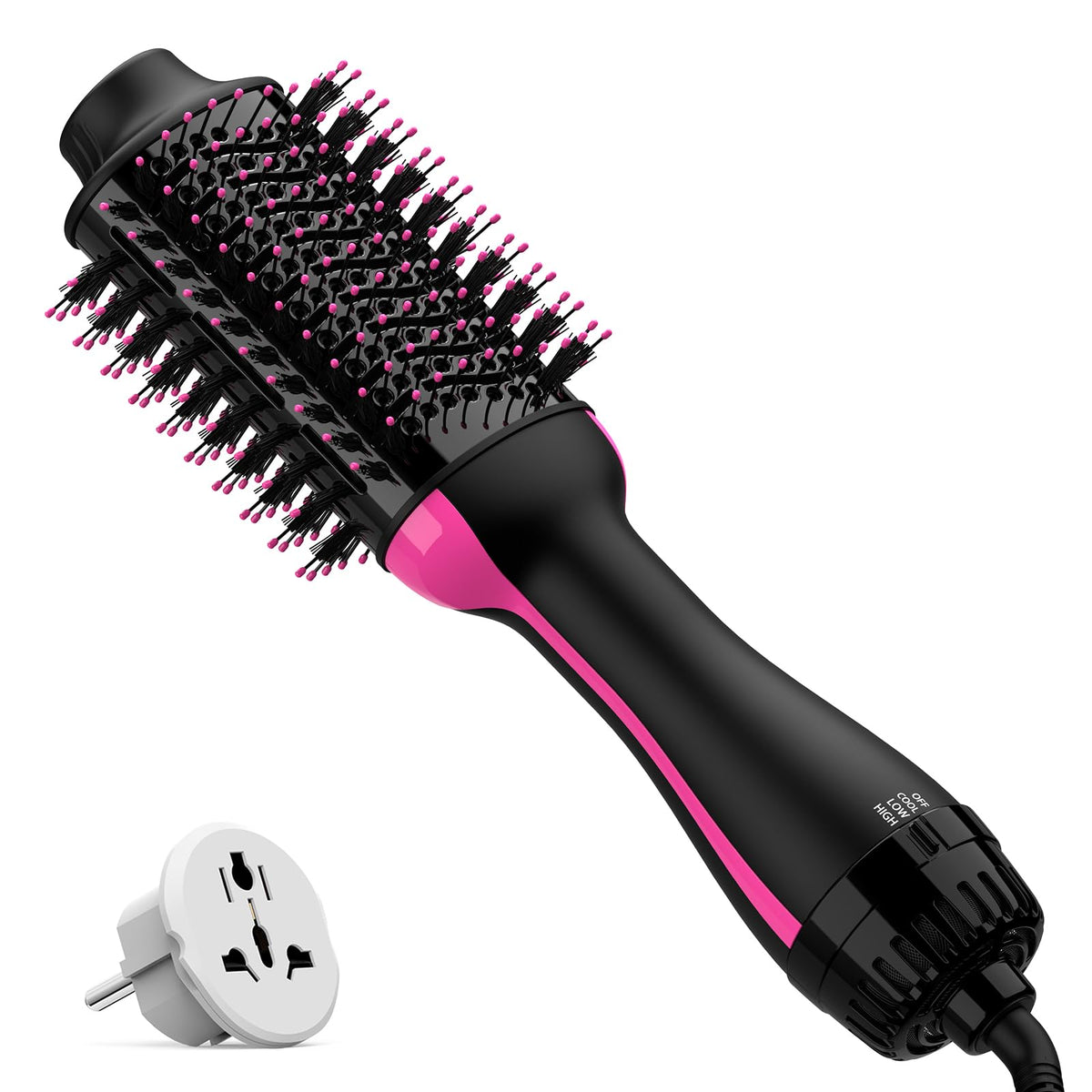 Umeely Dual Voltage Hair Dryer Brush front view