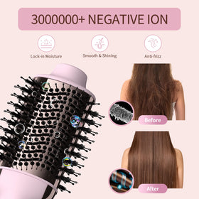Umeely Hair Dryer Brush close-up of the handle and controls