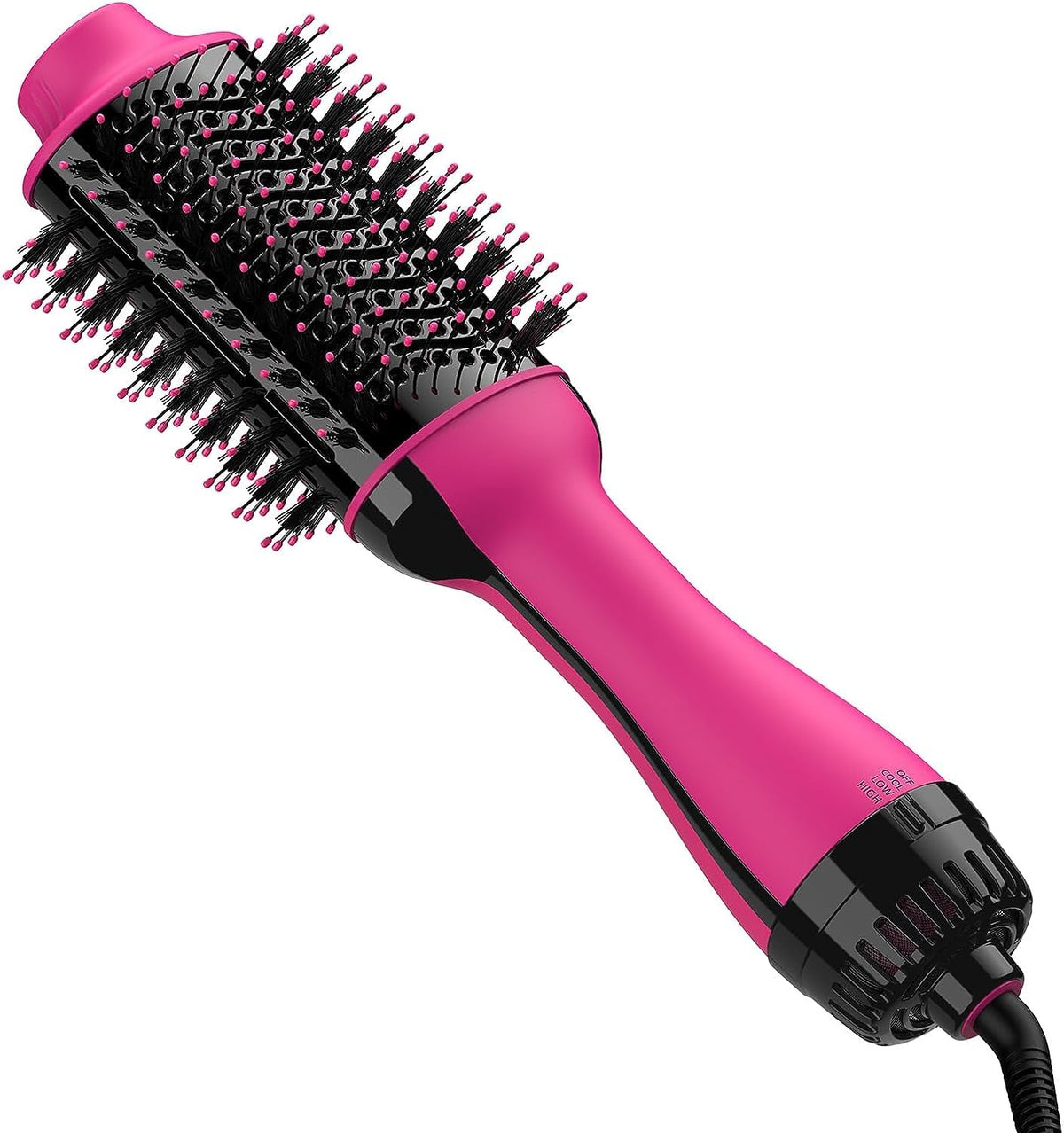 Umeely Hair Dryer Brush front view showing ceramic barrel