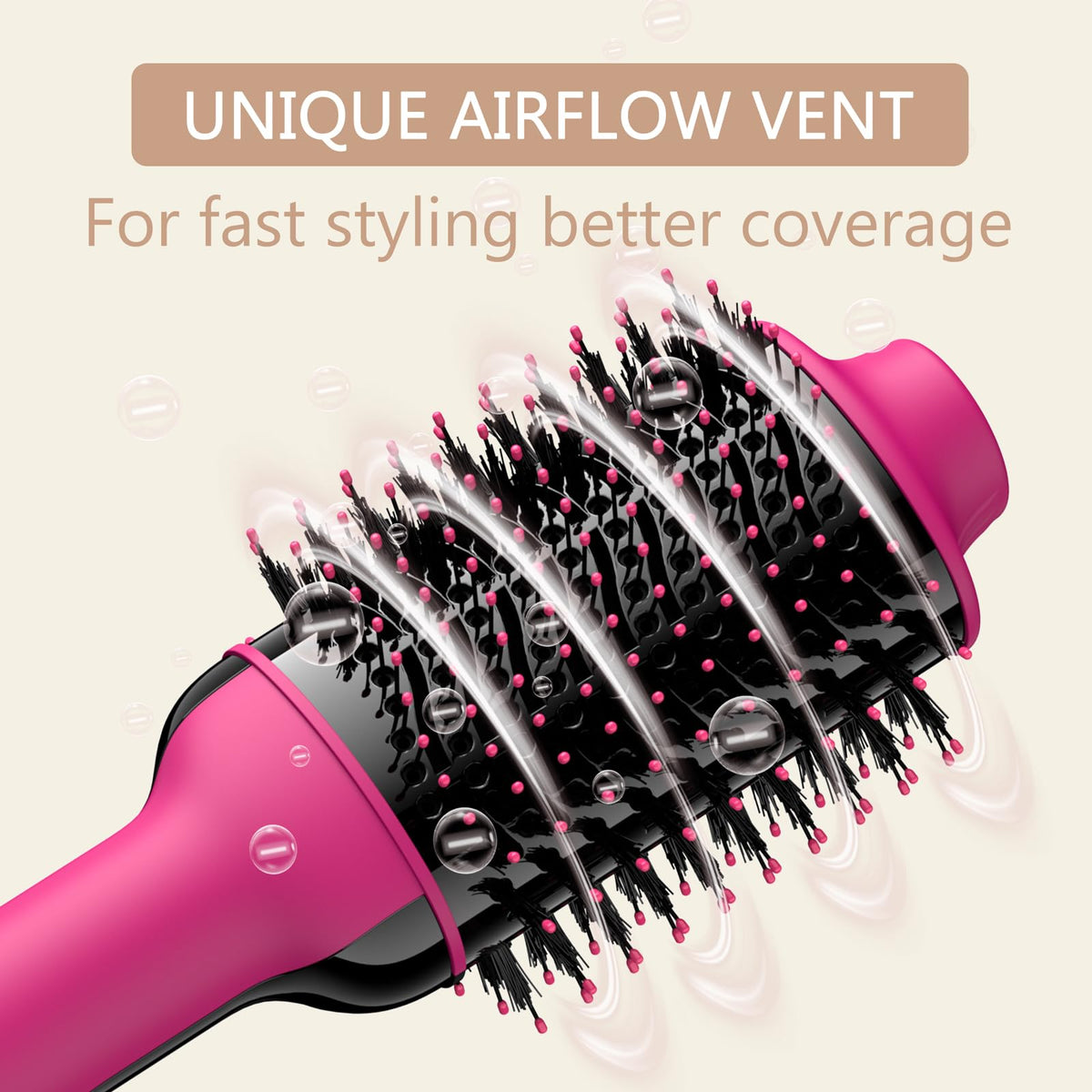 Umeely Hair Dryer Brush in use styling hair