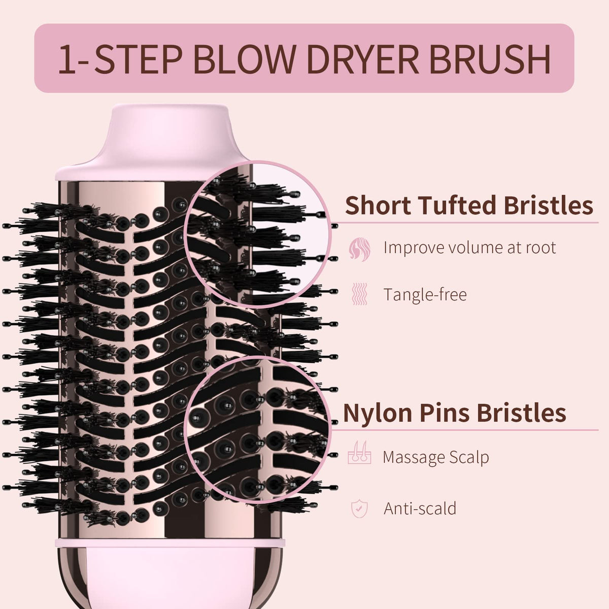 Umeely Hair Dryer Brush packaging front view