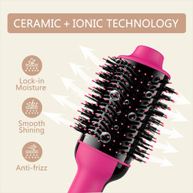 Umeely Hair Dryer Brush side view with bristles visible