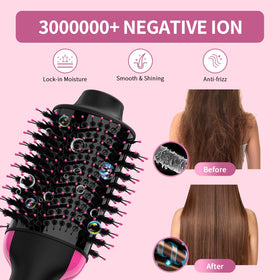 Umeely hair dryer brush with nylon pin and tufted bristles