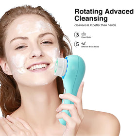 Umickoo Electric Facial Cleansing Brush close-up of soft silicone head