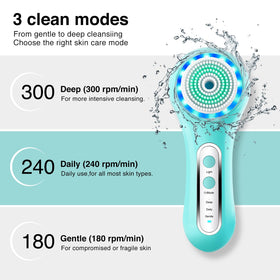 Umickoo Electric Facial Cleansing Brush in a bathroom setting