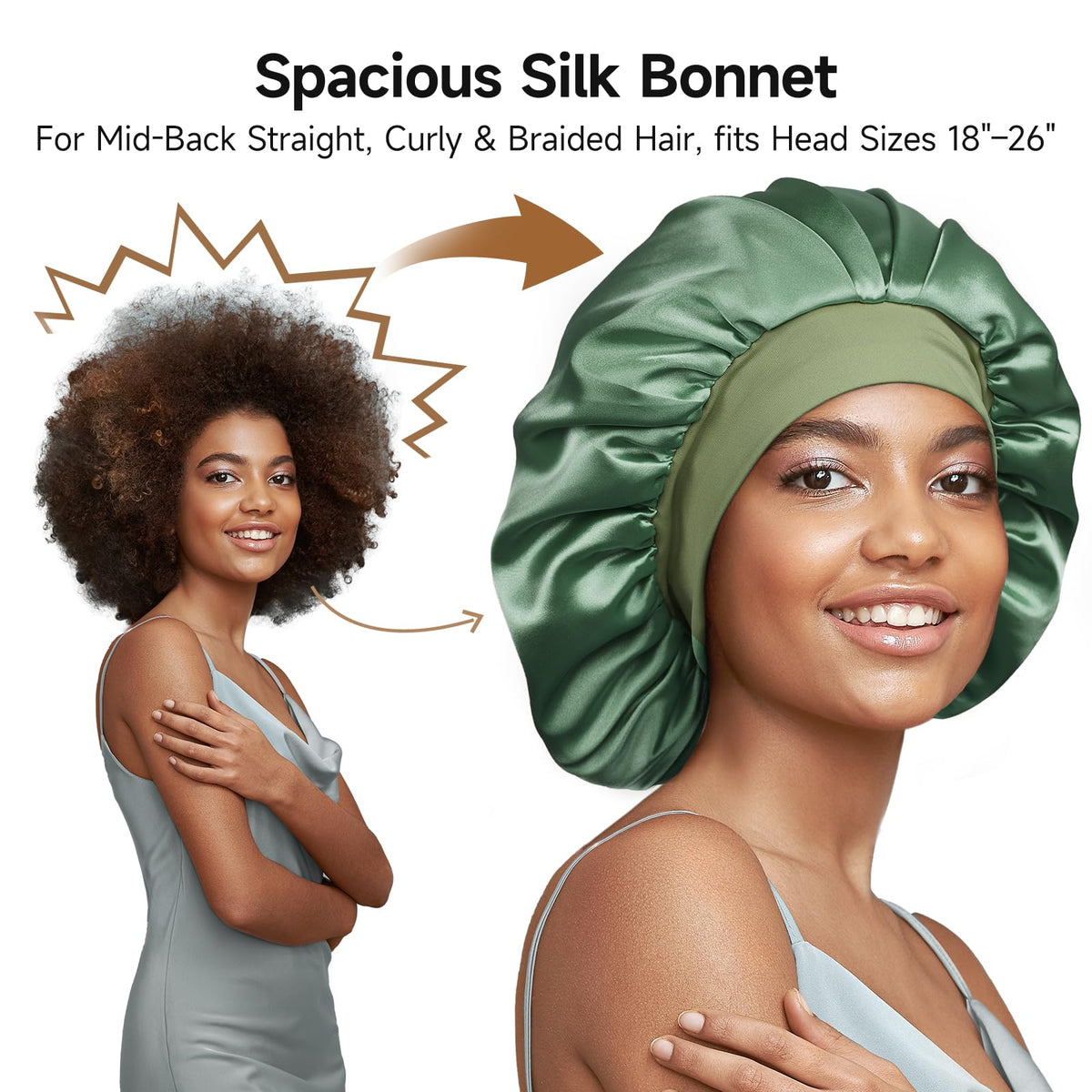 Umisleep Silk Bonnet displayed in its beautiful packaging