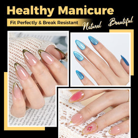 UNA GELLA Almond Gel Nail Tips packaging
