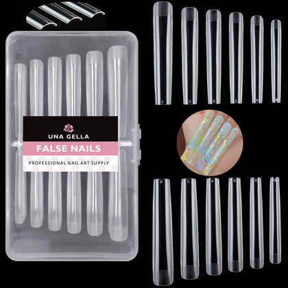 UNA GELLA Extra Long Square Gel Nail Tips 3XL pack front view
