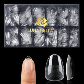 UNA GELLA Extra Short Almond Nail Tips packaging front view