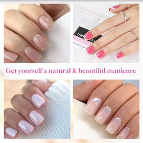 UNA GELLA Extra Short Square Nail Tips close-up of tips
