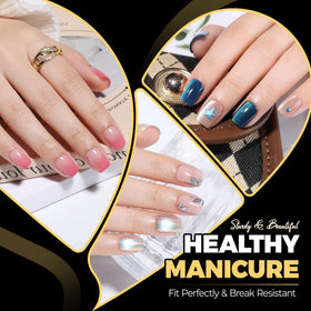 UNA GELLA Extra Short Square Nail Tips packaging