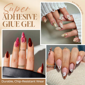 UNA GELLA Gel Nail Glue bottle with applicator