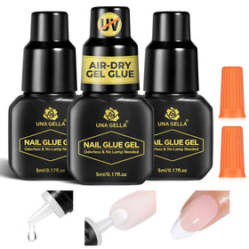UNA GELLA Gel Nail Glue front view, 5ml bottle