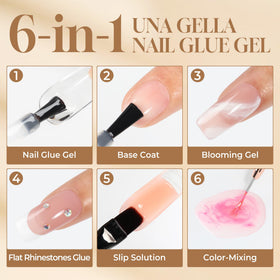 UNA GELLA Gel Nail Glue packaging details