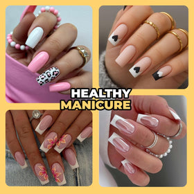 UNA GELLA Medium Square Nail Tips 240PCS packaging