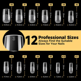 UNA GELLA Medium Square Nail Tips lifestyle scene