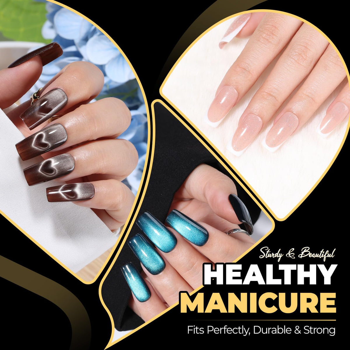 UNA GELLA Medium Square Nail Tips packaging