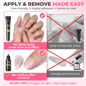 UNA GELLA Nail Glue 15g tube close-up