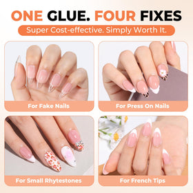 UNA GELLA Nail Glue 3 pack display