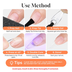 UNA GELLA Nail Glue 80g packaging details