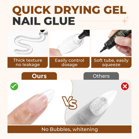 UNA GELLA nail glue close-up of texture