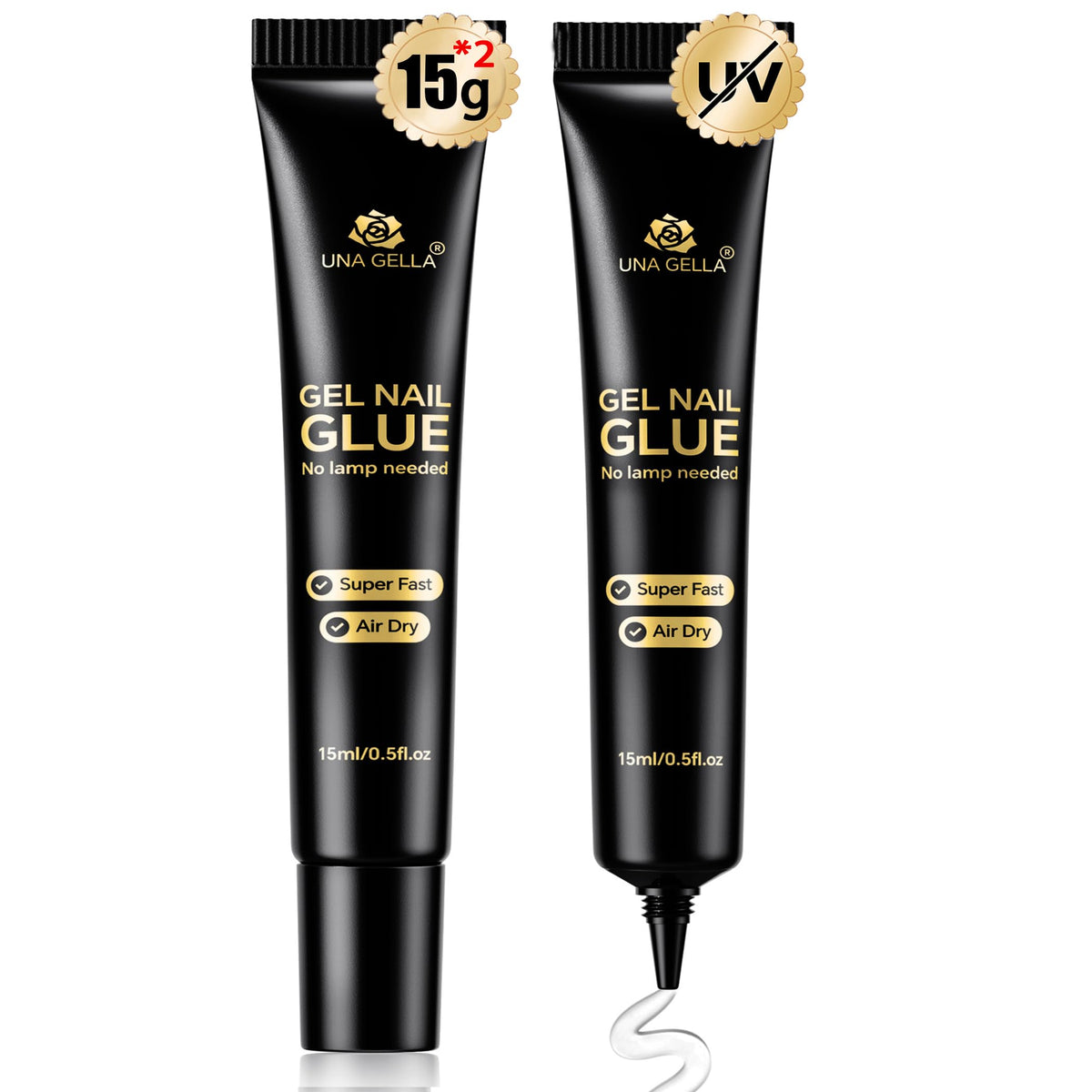 UNA GELLA Nail Glue Gel 15g front view