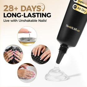 UNA GELLA Nail Glue Gel 15g with precision nozzle