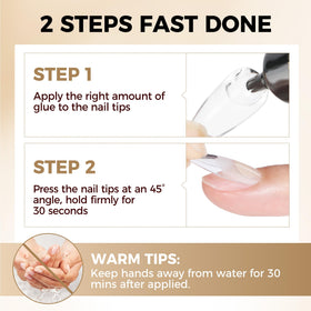 UNA GELLA Nail Glue Gel 15g with removal guide