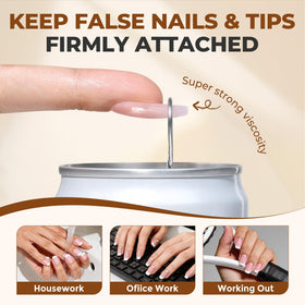 UNA GELLA nail glue packaging and contents