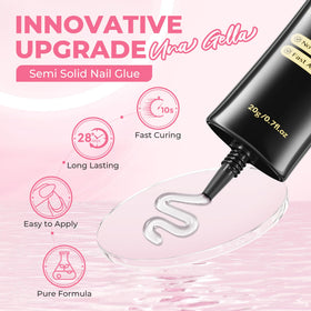 UNA GELLA nail glue showing packaging