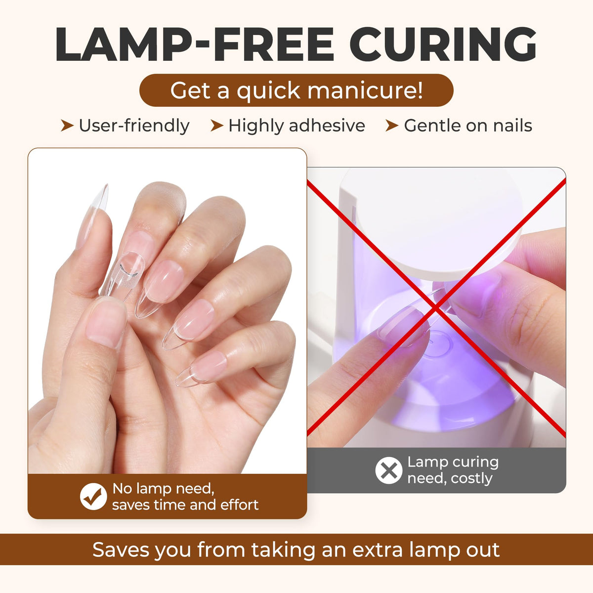 UNA GELLA nail glue squeeze-tube design