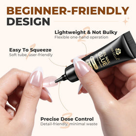 UNA GELLA nail glue with hand model