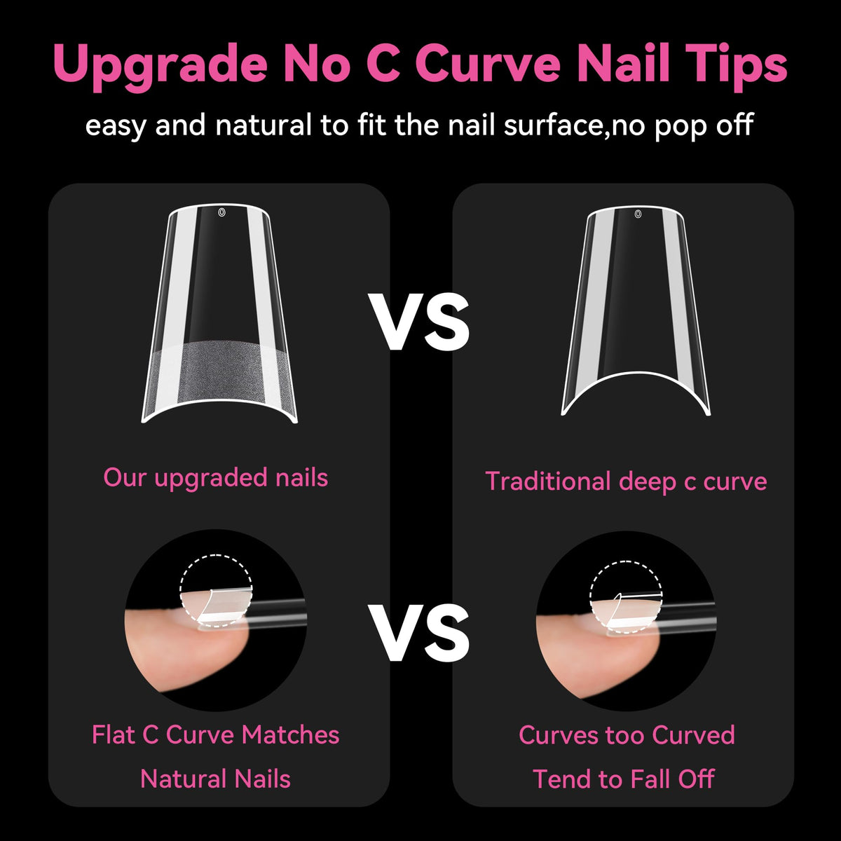 UNA GELLA nail tips applied with gel polish